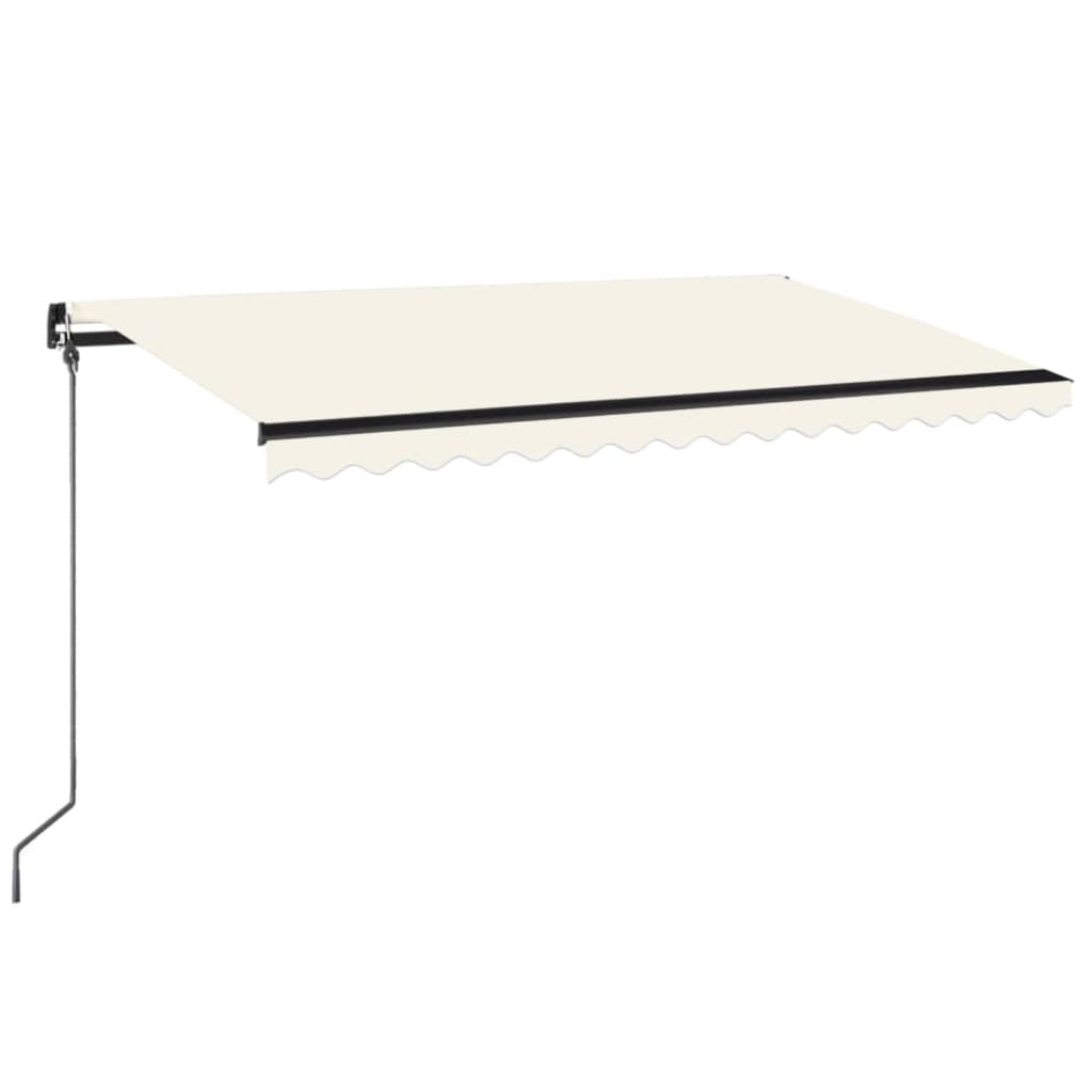Markise Manuell Einziehbar 400x300 cm Creme