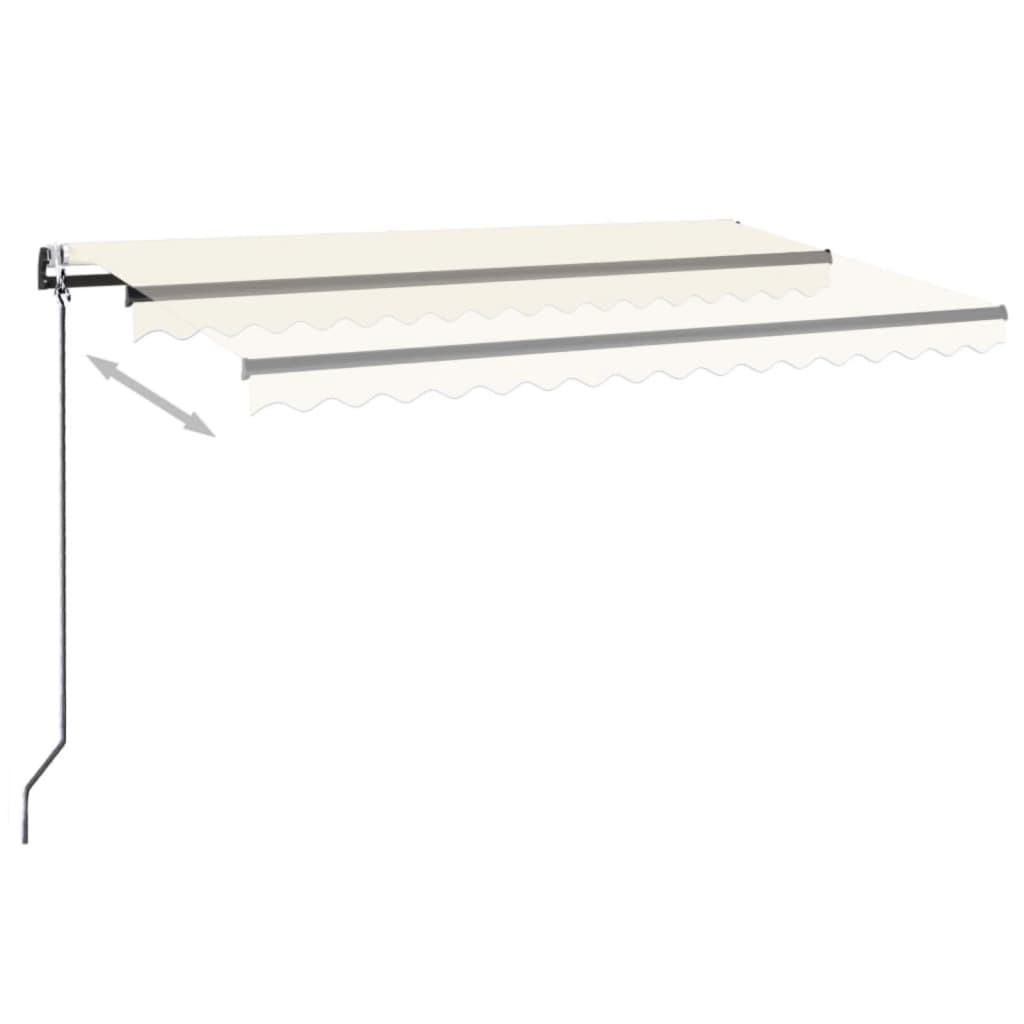Automatische Markise mit LED & Windsensor 400x300 cm Creme