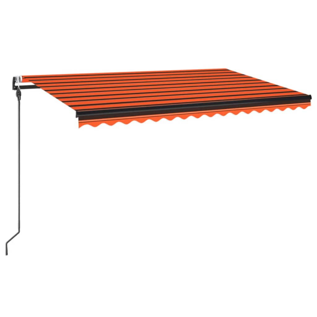 Automatische Markise mit LED & Windsensor 450x300 Orange/Braun