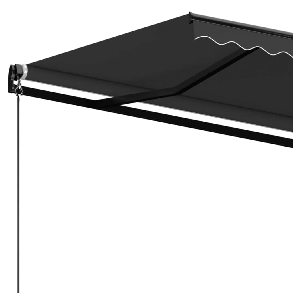 Markise Manuell Einziehbar 500x300 cm Anthrazit
