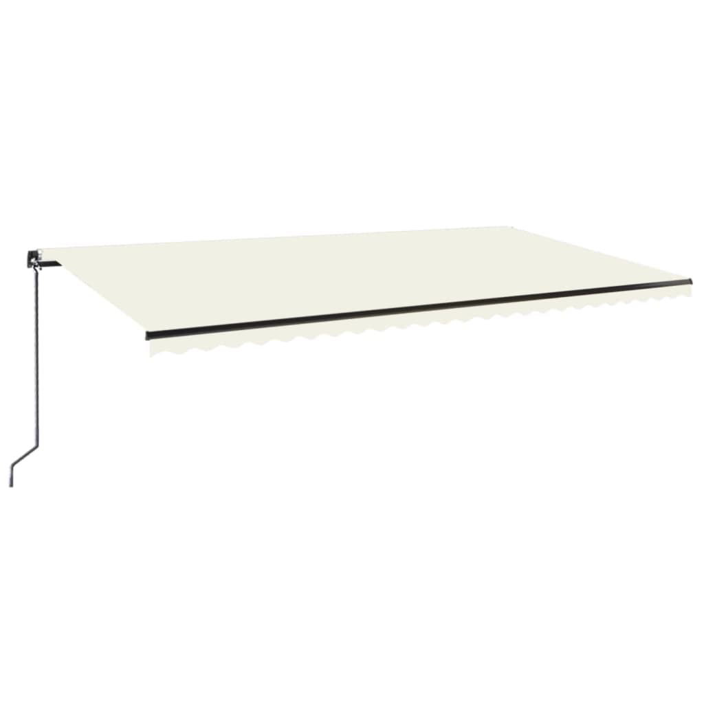 Markise Manuell Einziehbar 600x300 cm Creme