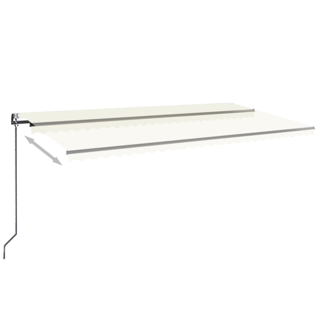 Markise Automatisch Einziehbar 600x300 cm Creme