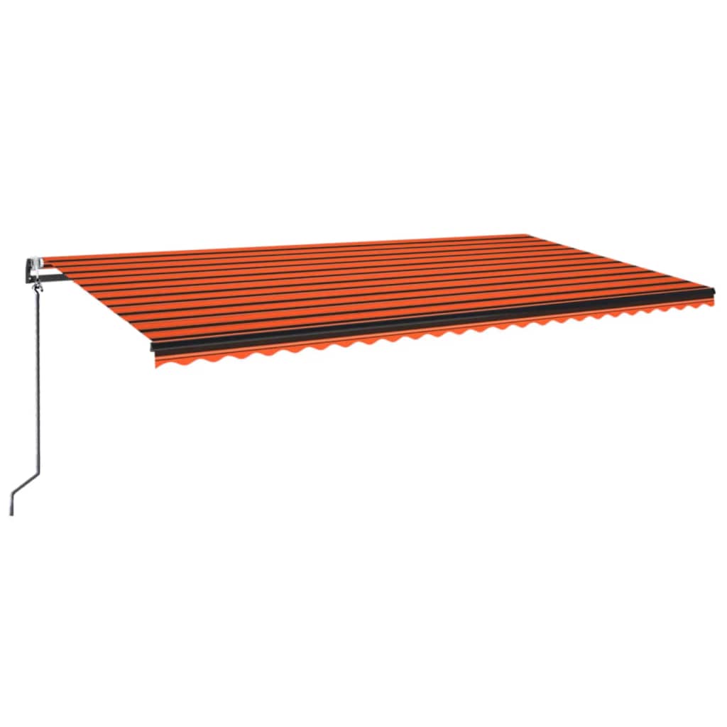 Markise Automatisch Einziehbar 600x300 cm Orange und Braun