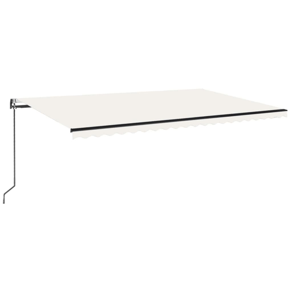 Automatische Markise mit LED & Windsensor 500x350 cm Creme