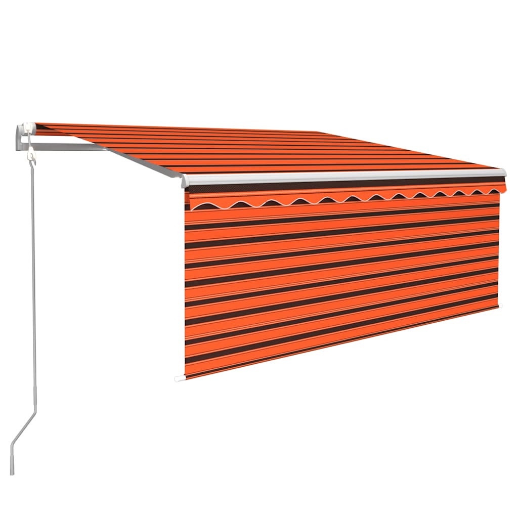 Markise Automatisch mit Rollo LED Windsensor 3,5x2,5 m