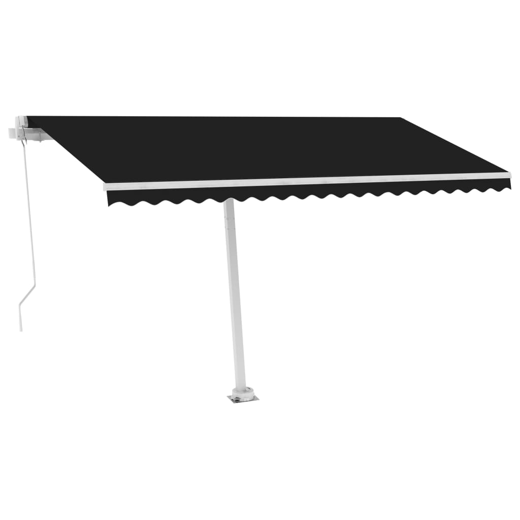 Standmarkise Einziehbar Handbetrieben 400x300 cm Anthrazit