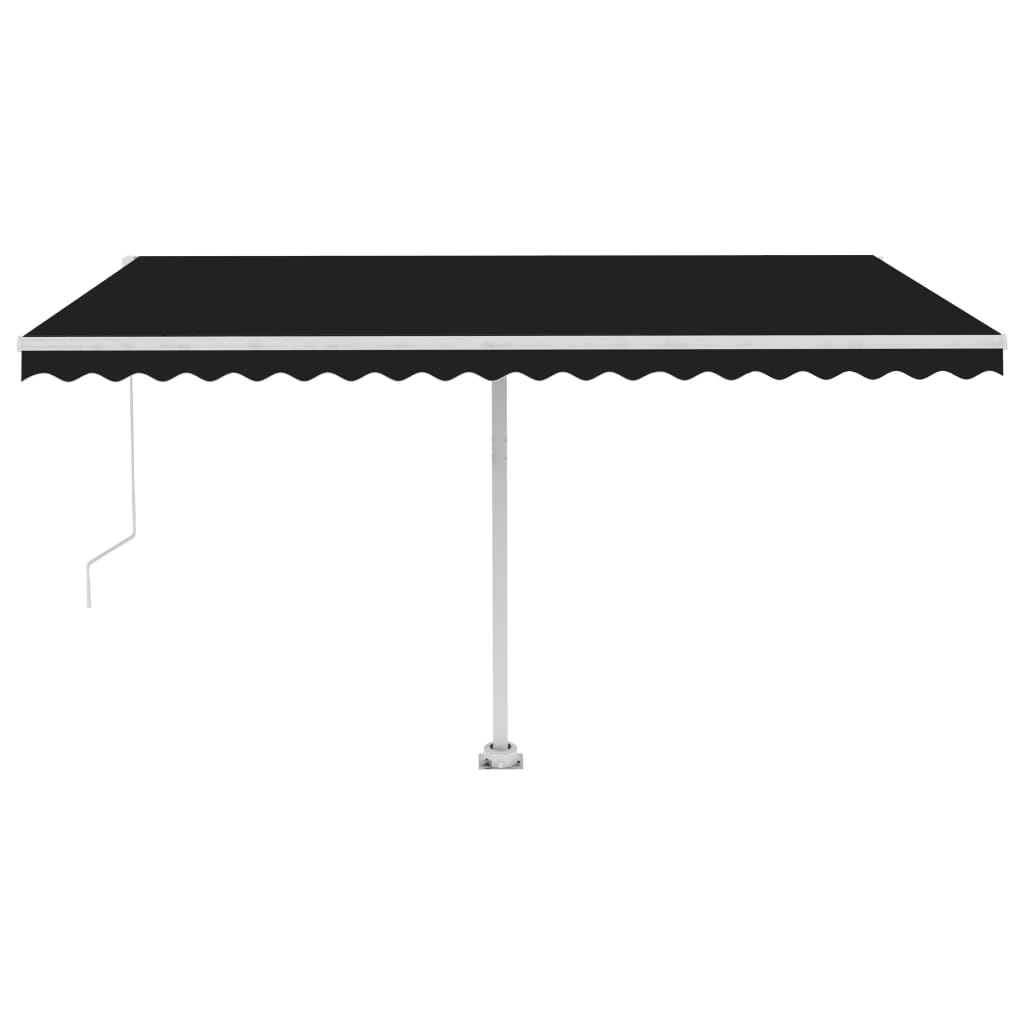 Standmarkise Einziehbar Handbetrieben 400x300 cm Anthrazit