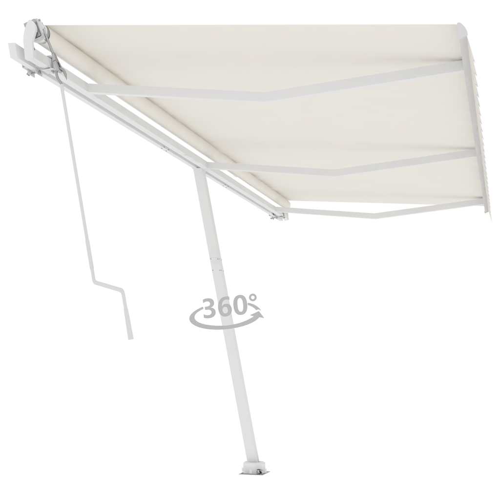 Standmarkise Automatisch 600x300 cm Creme
