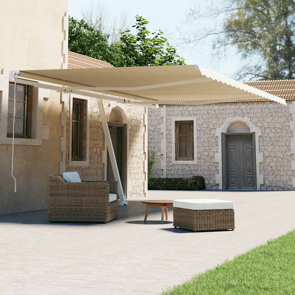 Standmarkise Automatisch 600x300 cm Creme