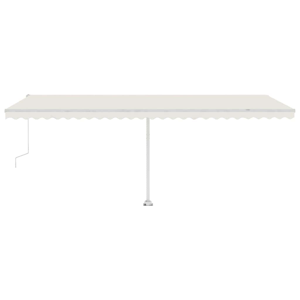 Automatische Markise mit LED & Windsensor 600x300 cm Creme