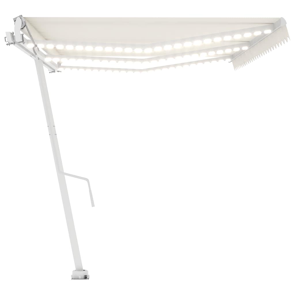 Automatische Markise mit LED & Windsensor 600x300 cm Creme