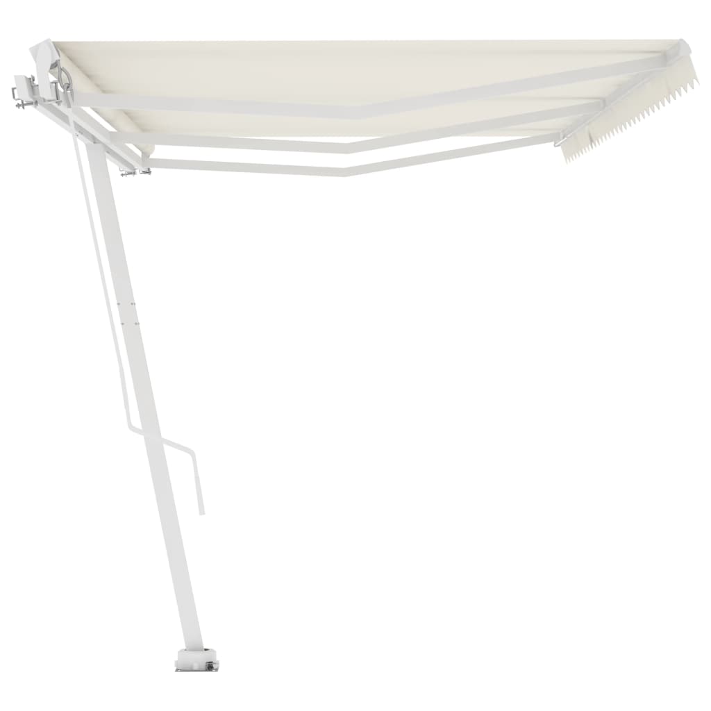 Standmarkise Manuell Einziehbar 600x350 cm Creme
