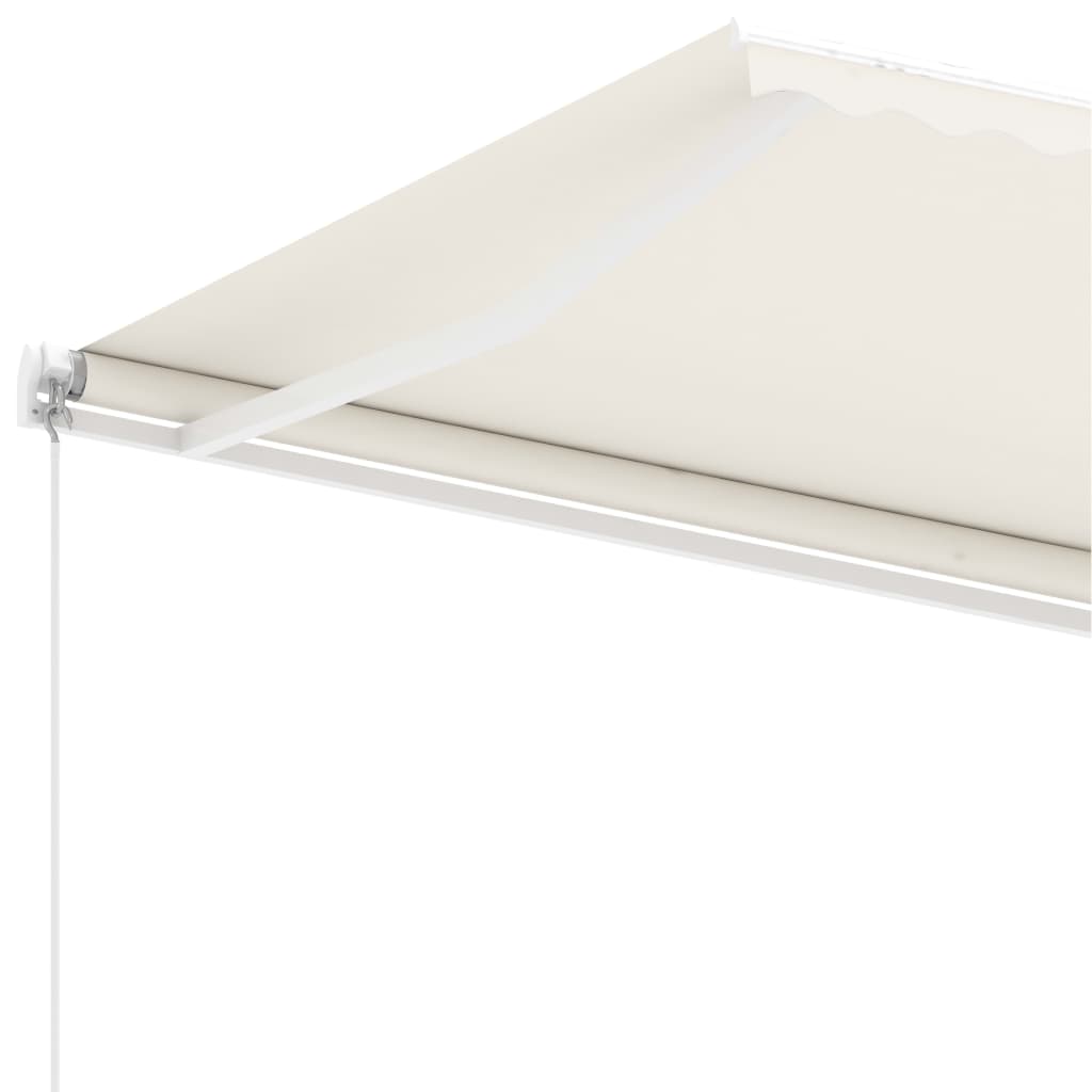 Standmarkise Manuell Einziehbar 600x350 cm Creme