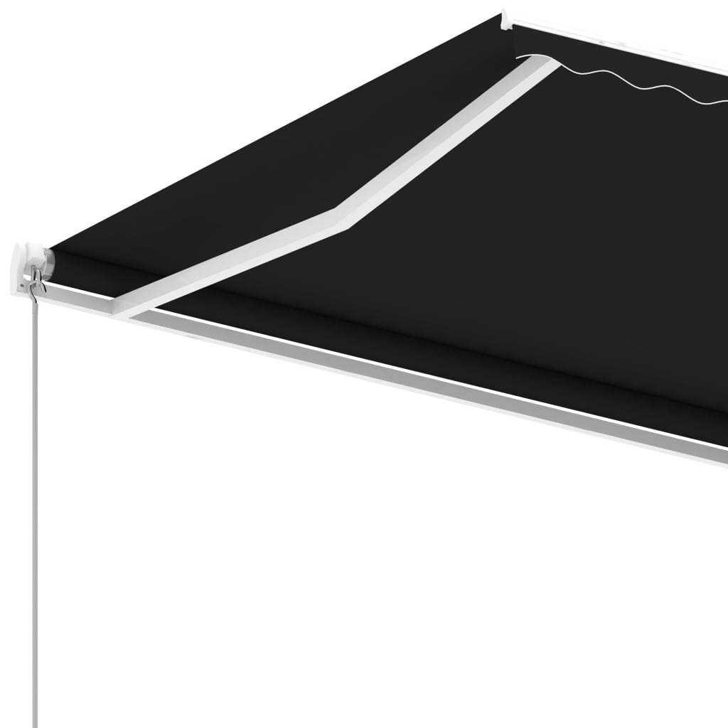 Standmarkise Manuell Einziehbar 600x350 cm Anthrazit