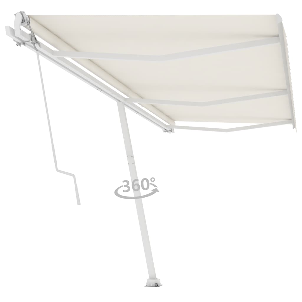 Standmarkise Automatisch 600x350 cm Creme