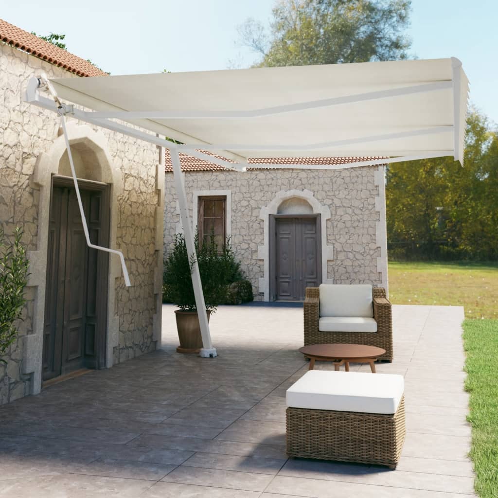 Standmarkise Automatisch 600x350 cm Creme