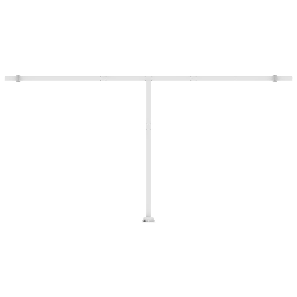Standmarkise Automatisch 600x350 cm Orange/Braun