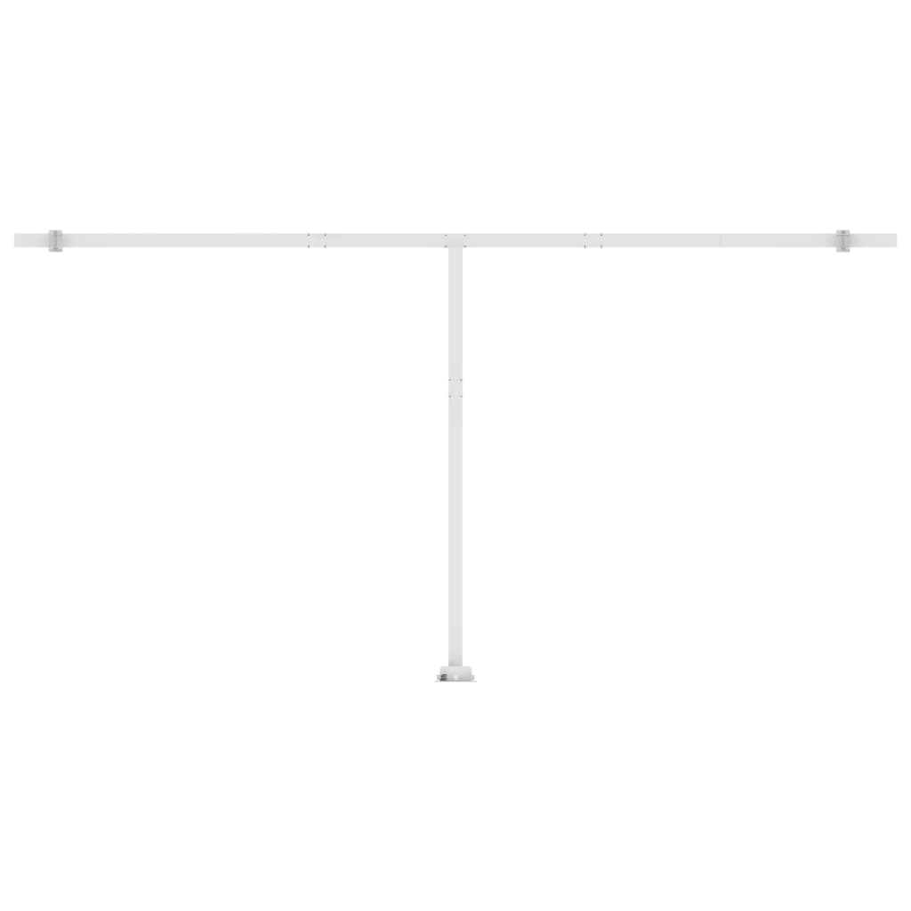 Automatische Markise mit LED & Windsensor 600x350 cm Gelb/Weiß