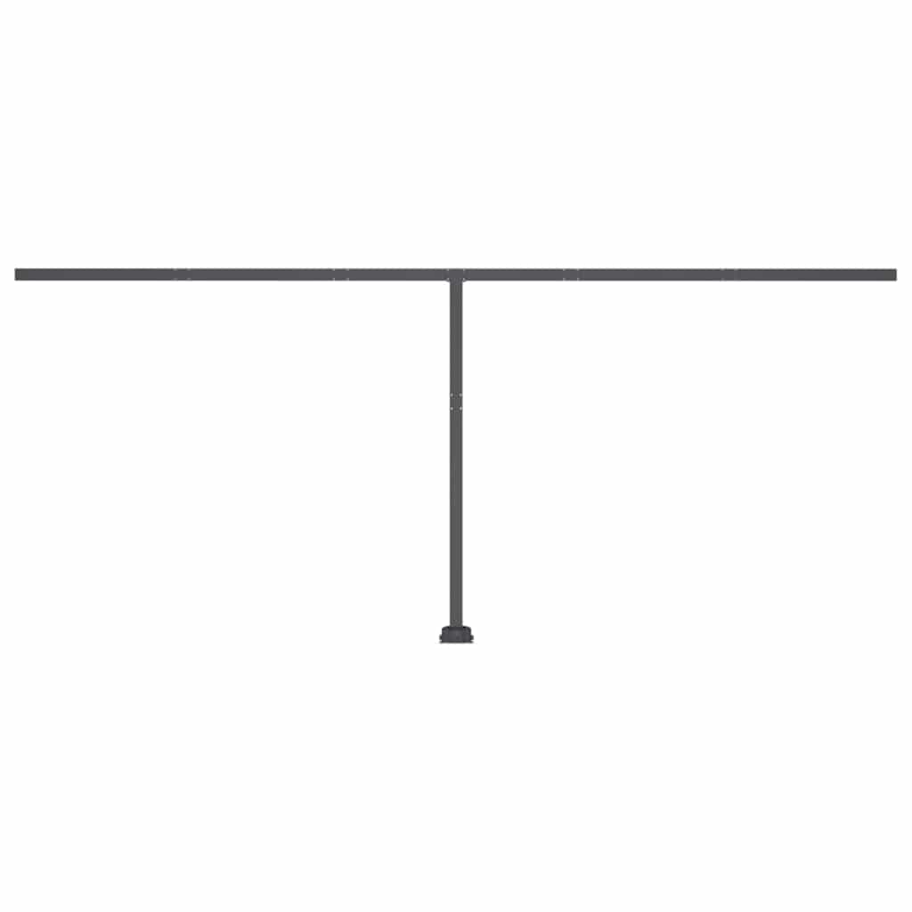 Standmarkise Manuell Einziehbar 500x300 cm Anthrazit