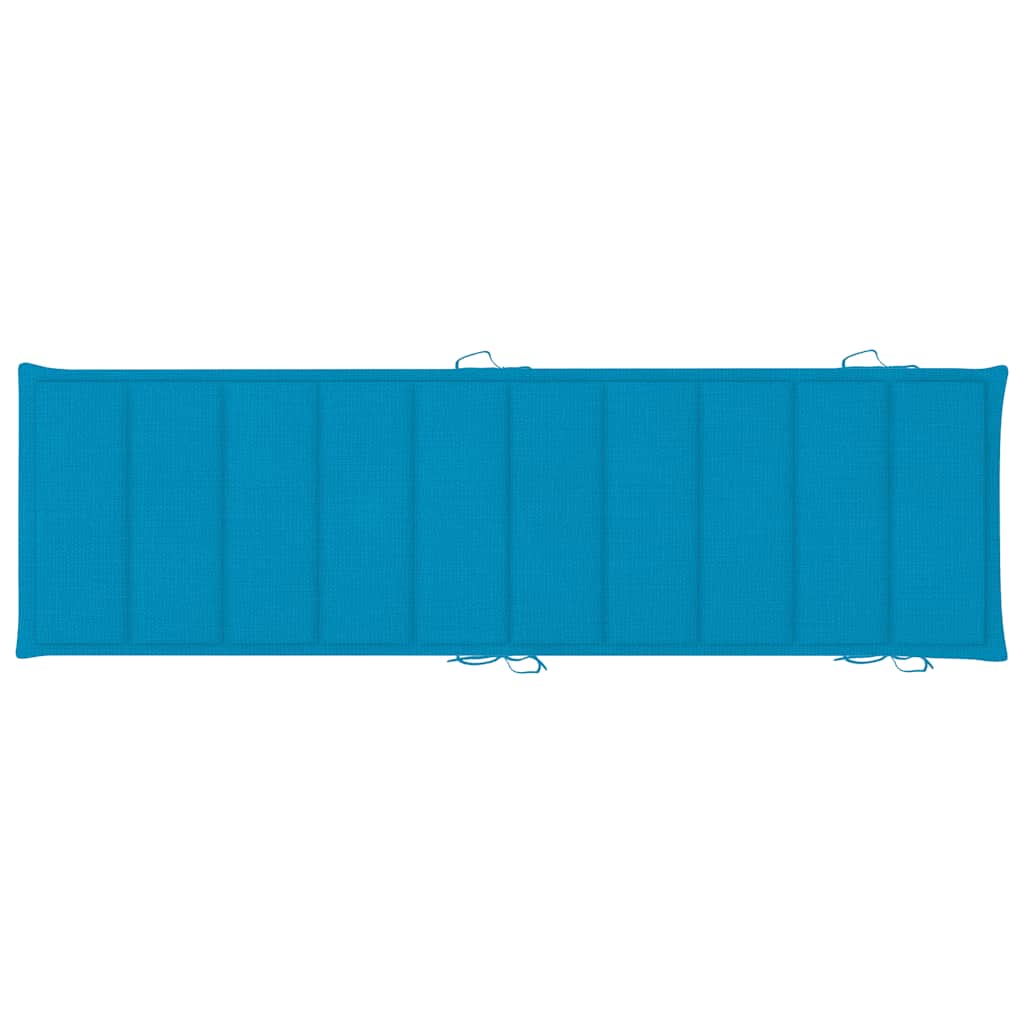 Sonnenliegen 2 Stk. mit Auflagen Massivholz Akazie