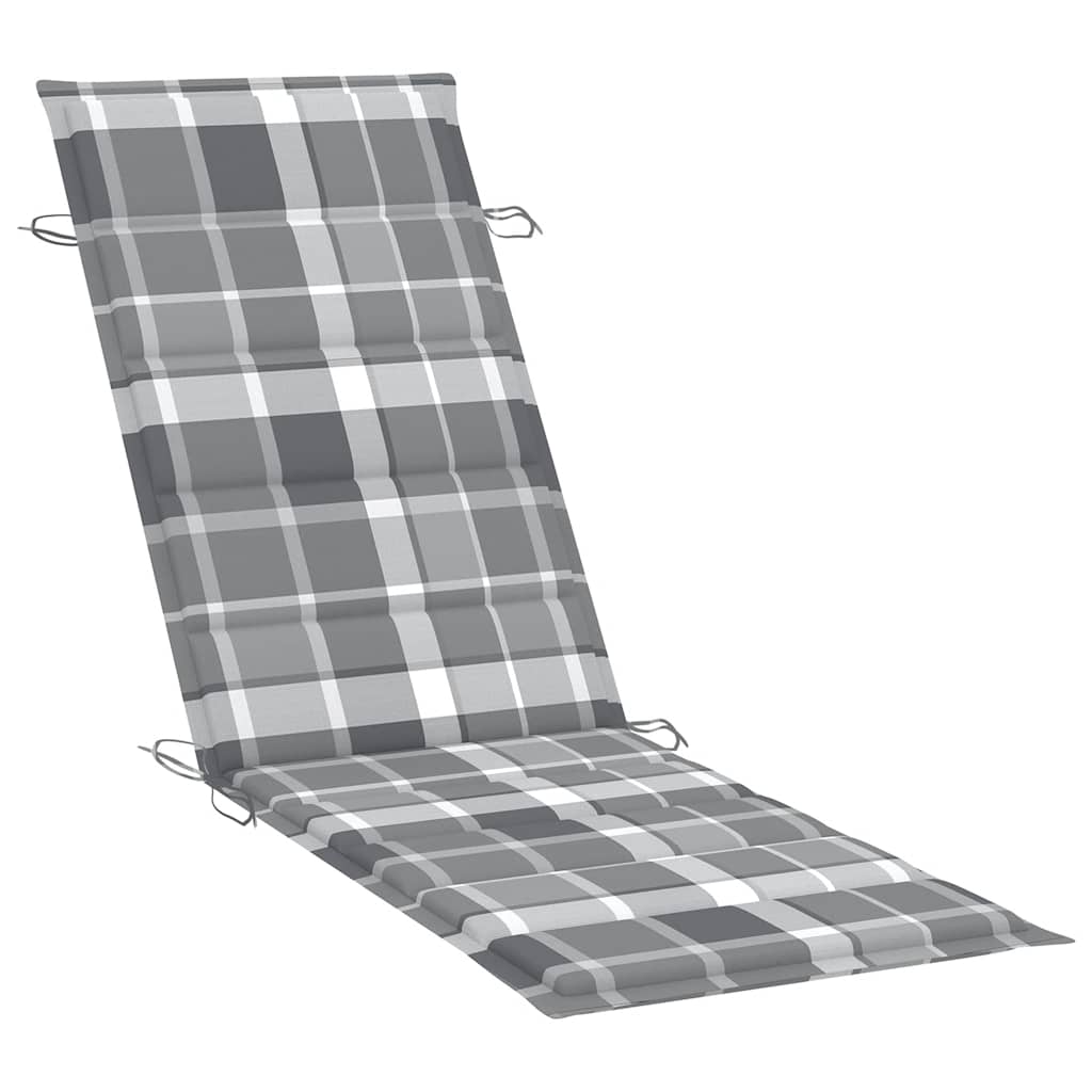 Sonnenliegen 2 Stk. mit Tisch und Auflagen Massivholz Akazie