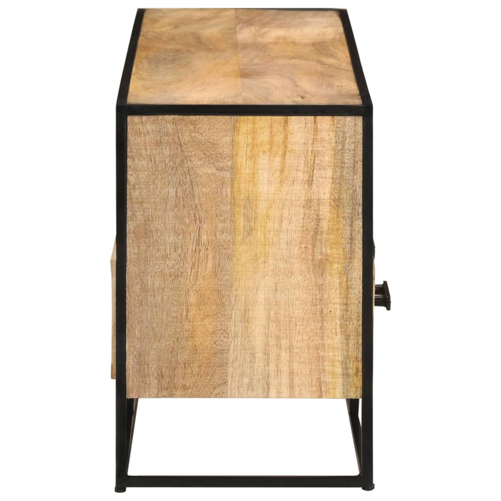 TV-Schrank 110x30x45 cm Raues Mangoholz