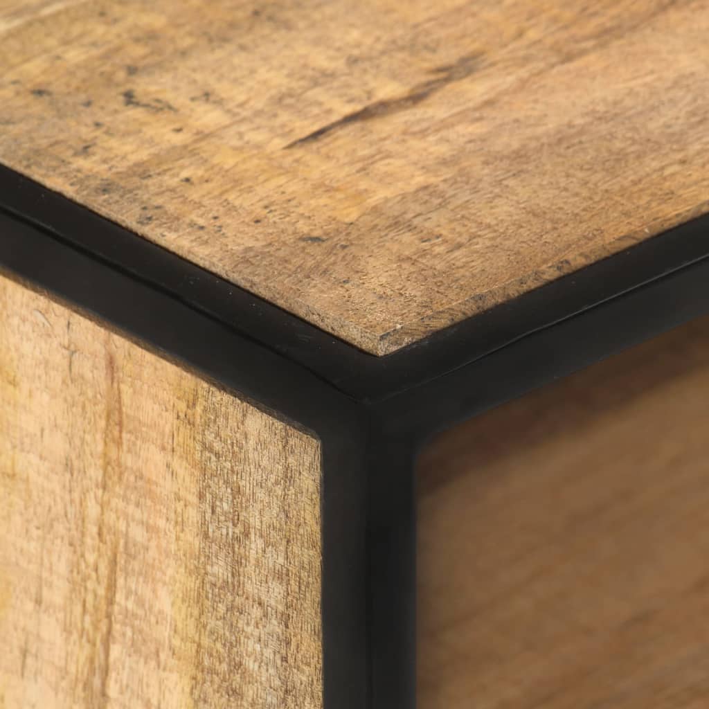 TV-Schrank 110x30x45 cm Raues Mangoholz