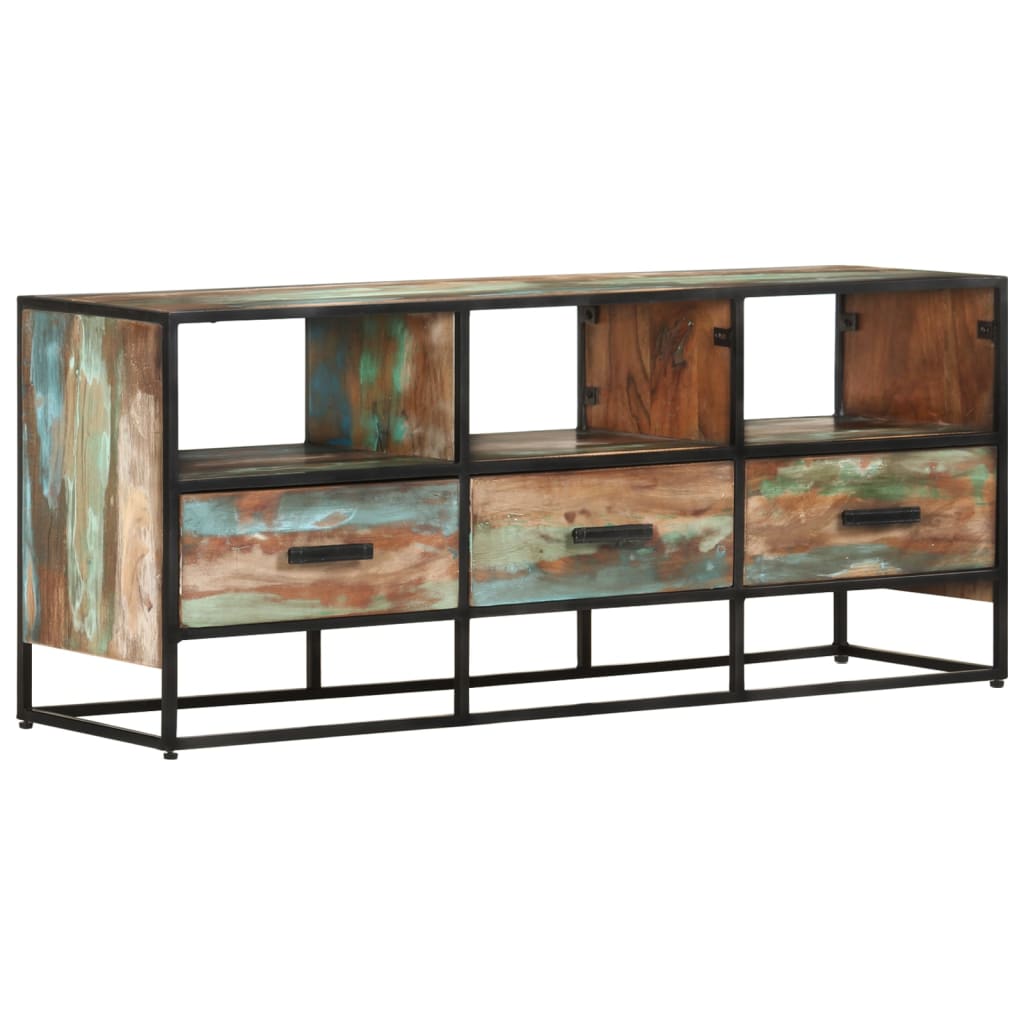 TV-Schrank 110x30x45 cm Altholz Massiv