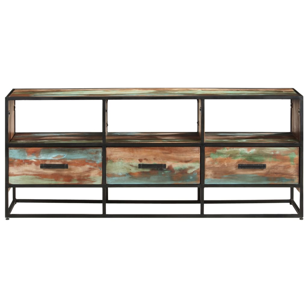TV-Schrank 110x30x45 cm Altholz Massiv