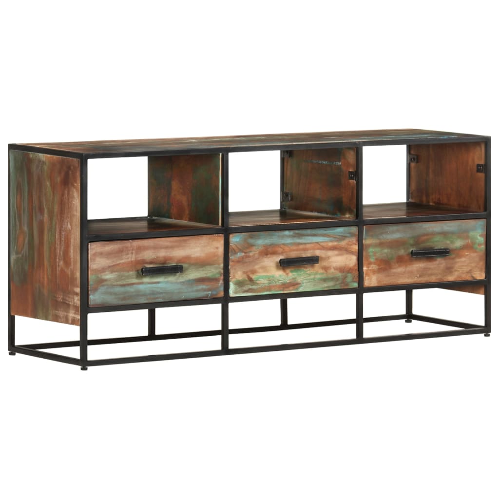 TV-Schrank 110x30x45 cm Altholz Massiv