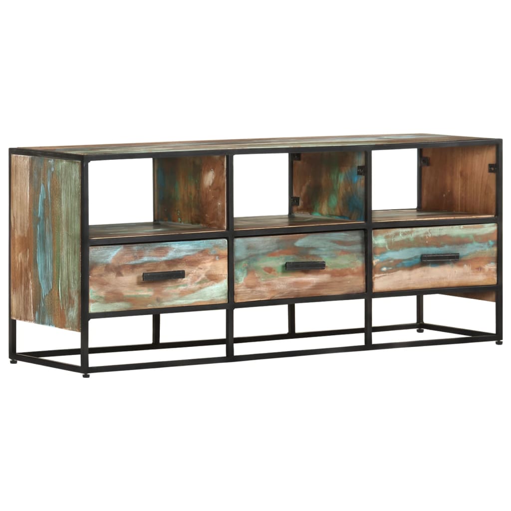 TV-Schrank 110x30x45 cm Altholz Massiv
