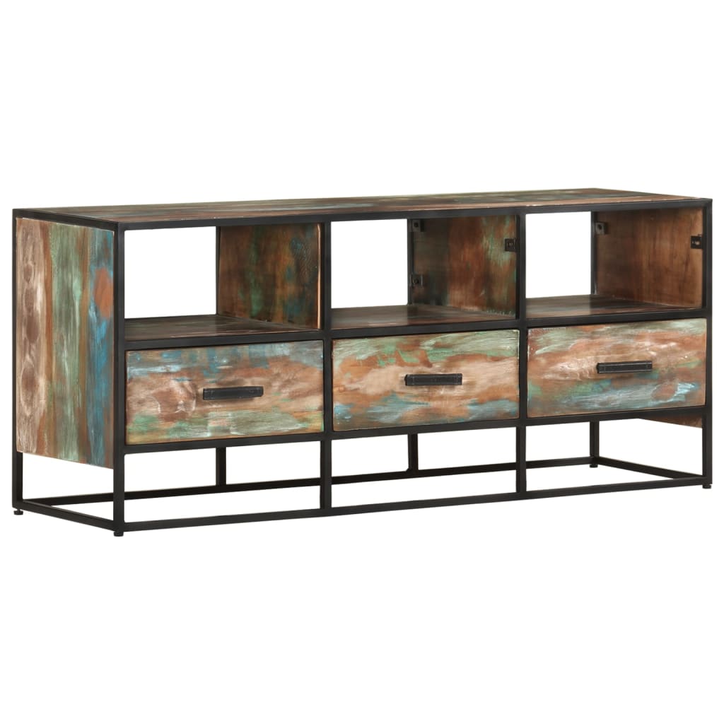 TV-Schrank 110x30x45 cm Altholz Massiv