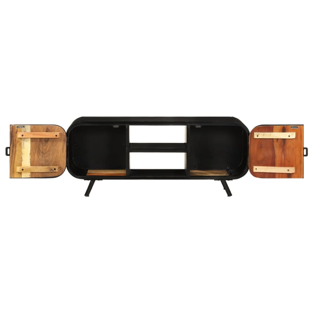 TV-Schrank 110x30x45 cm Altholz Massiv