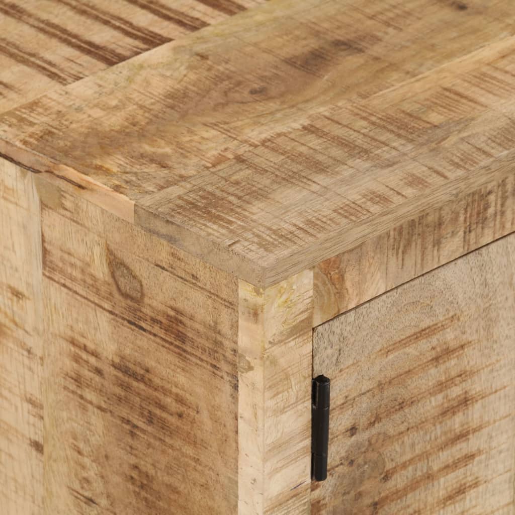 TV-Schrank mit Rädern 110x30x37 cm Massivholz Mango