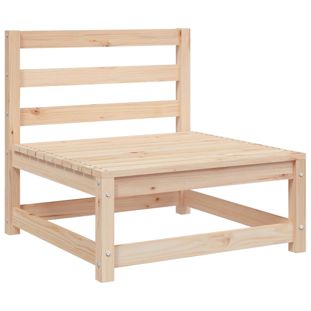 Garten-Mittelsofas mit Kissen 2 Stk. Massivholz Kiefer