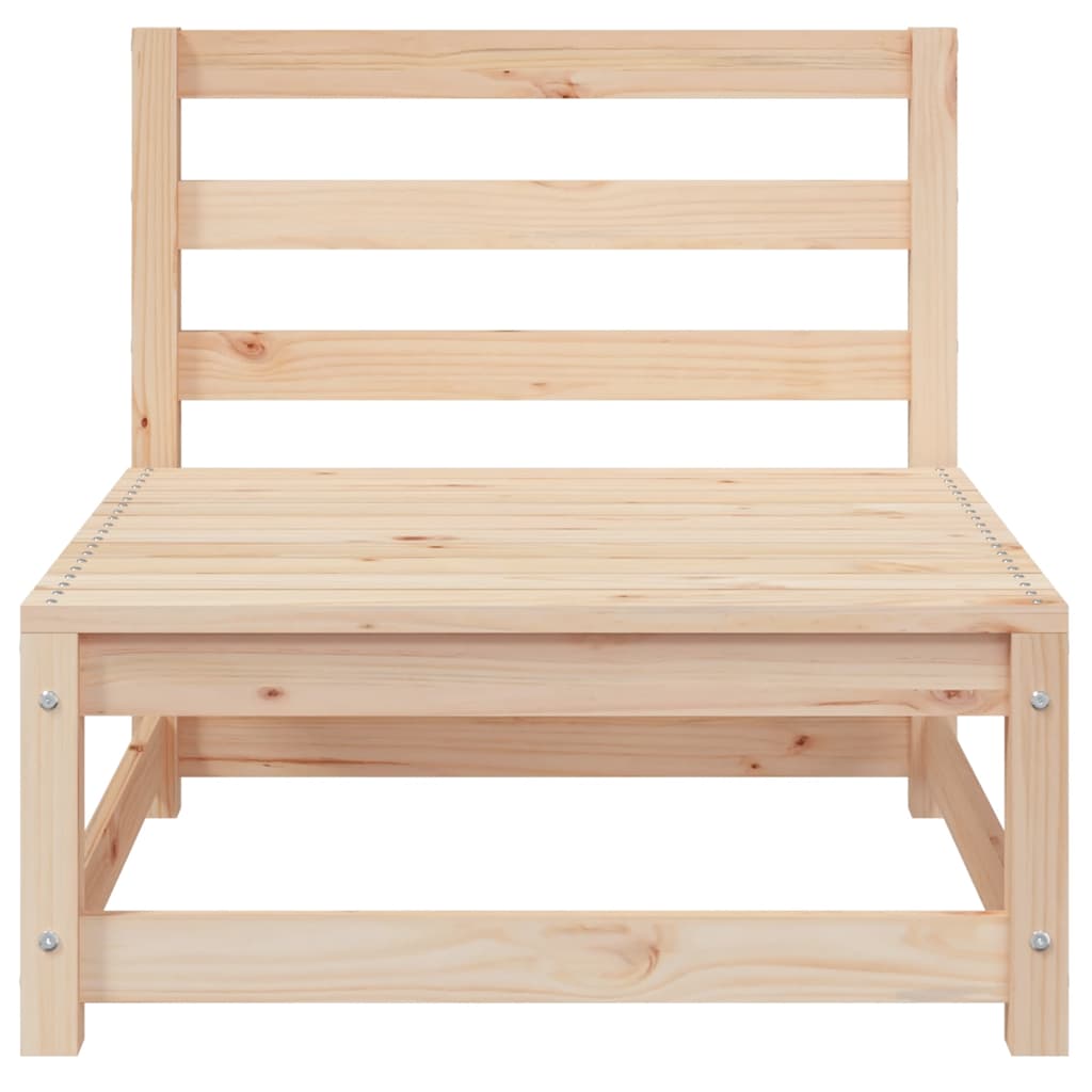 2-tlg. Garten-Lounge-Set mit Kissen Massivholz Kiefer
