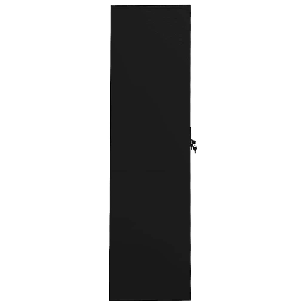Kleiderschrank Schwarz 80x50x180 cm Stahl
