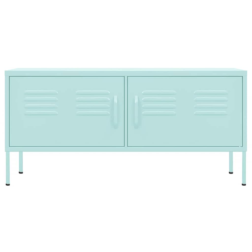 TV-Schrank Minzgrün 105x35x50 cm Stahl