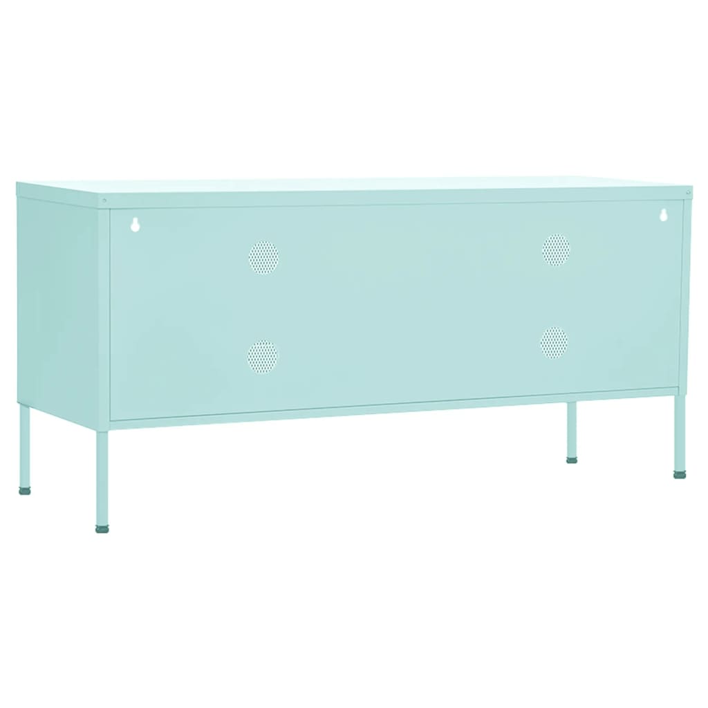 TV-Schrank Minzgrün 105x35x50 cm Stahl