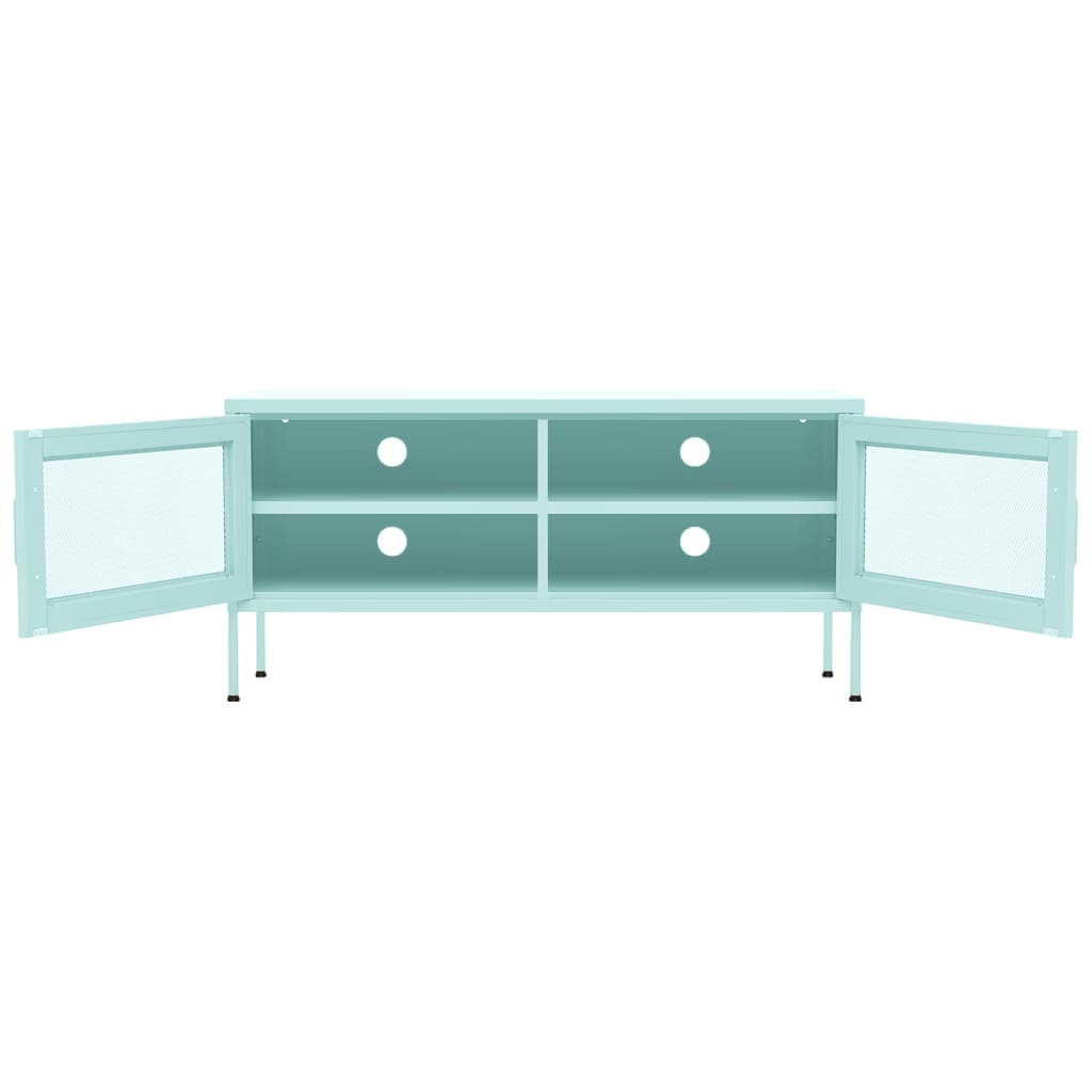 TV-Schrank Minzgrün 105x35x50 cm Stahl