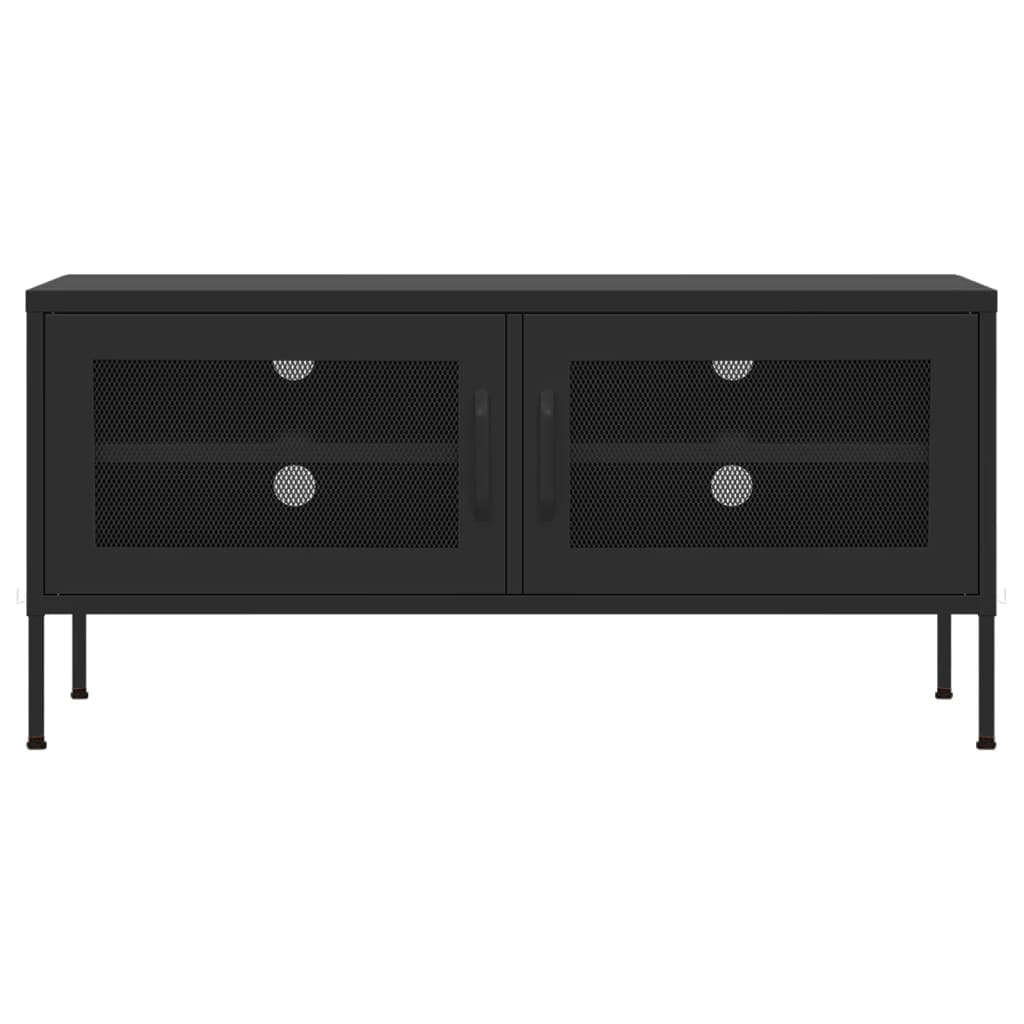 TV-Schrank Schwarz 105x35x50 cm Stahl