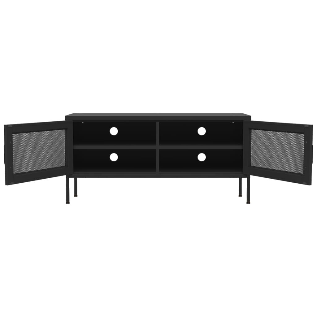 TV-Schrank Schwarz 105x35x50 cm Stahl