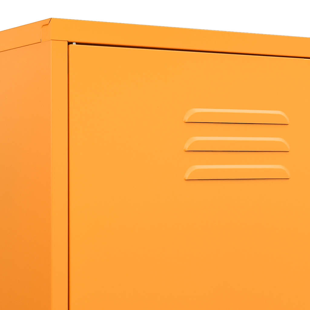 Kleiderschrank Senfgelb 90x50x180 cm Stahl