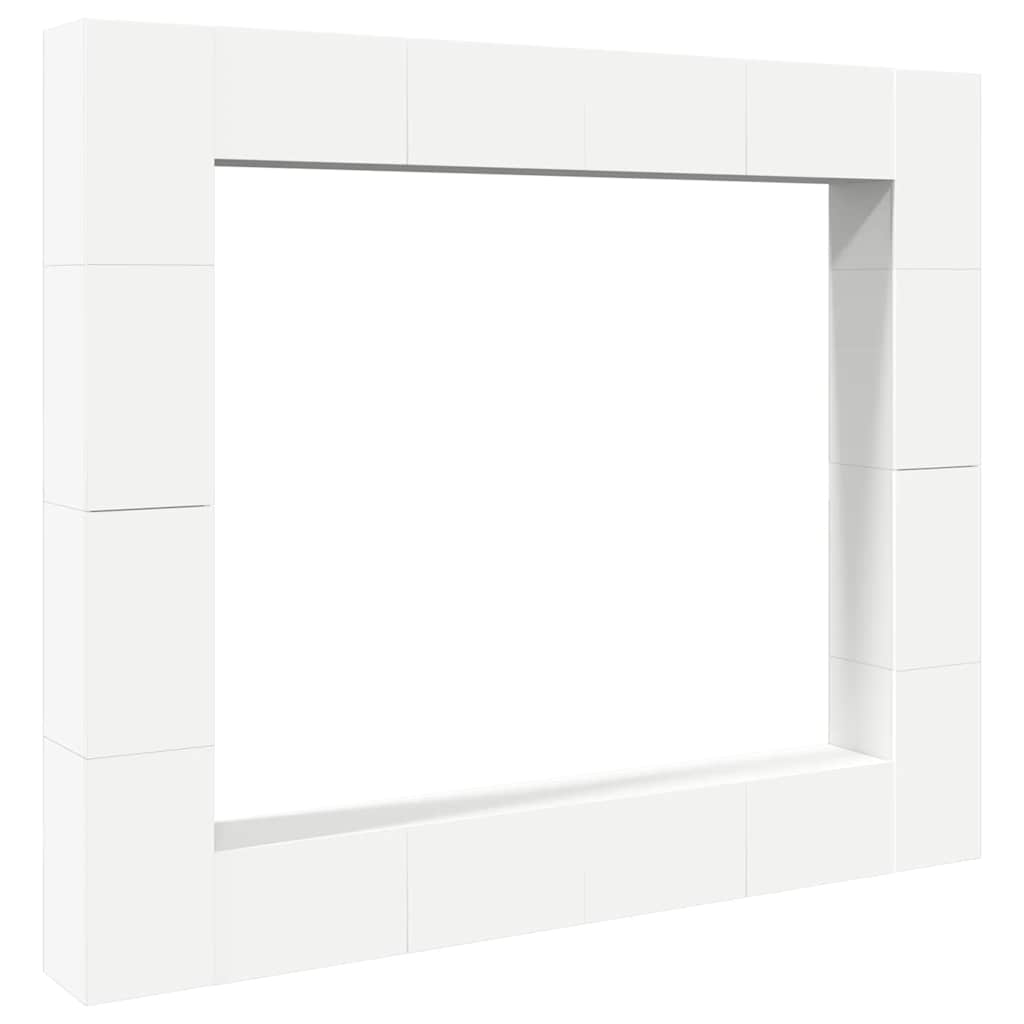 8-tlg. TV-Schrank-Set Weiß Holzwerkstoff