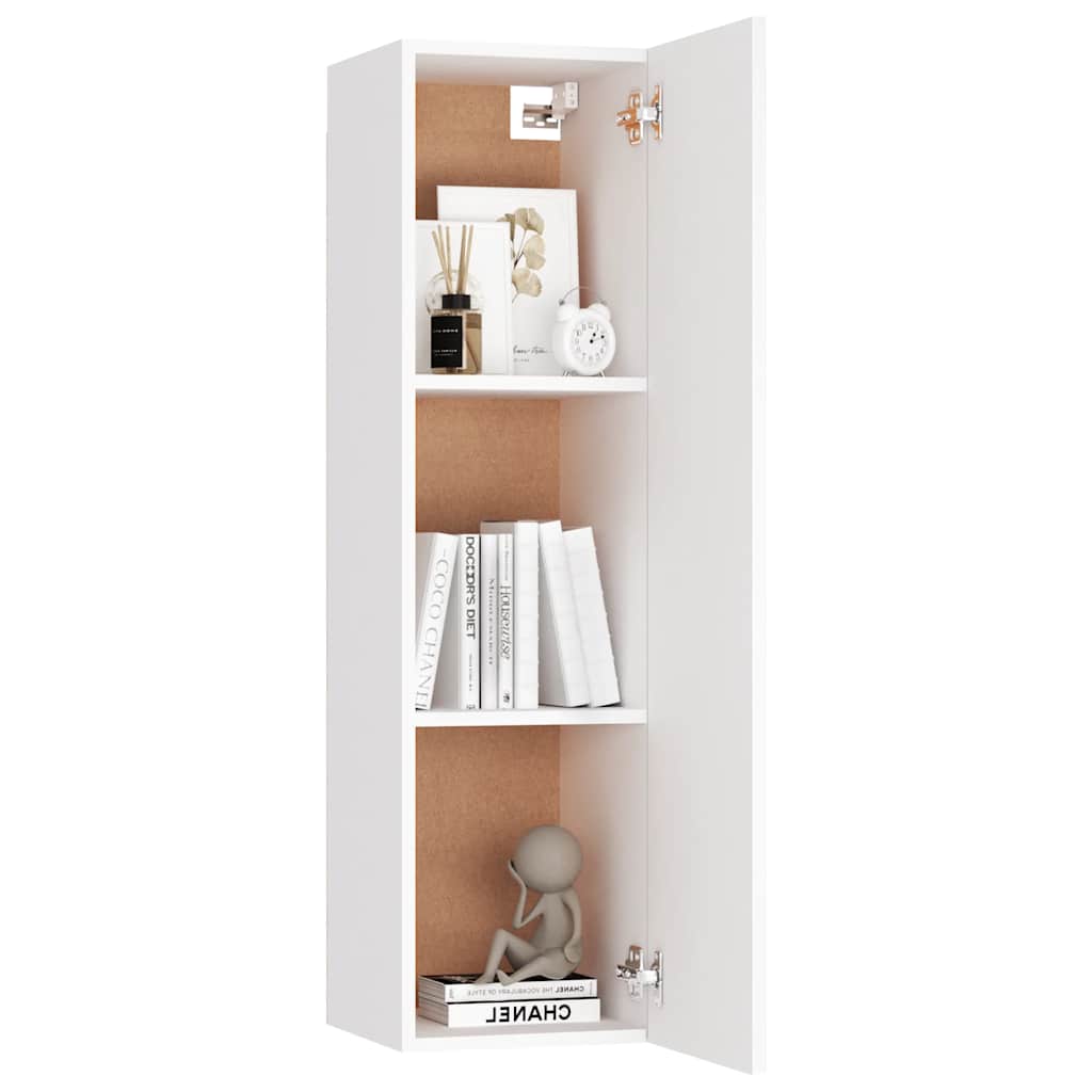 6-tlg. TV-Schrank-Set Weiß Holzwerkstoff