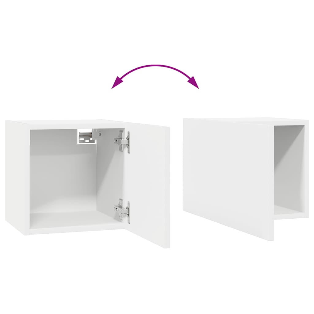 8-tlg. TV-Schrank-Set Weiß Holzwerkstoff