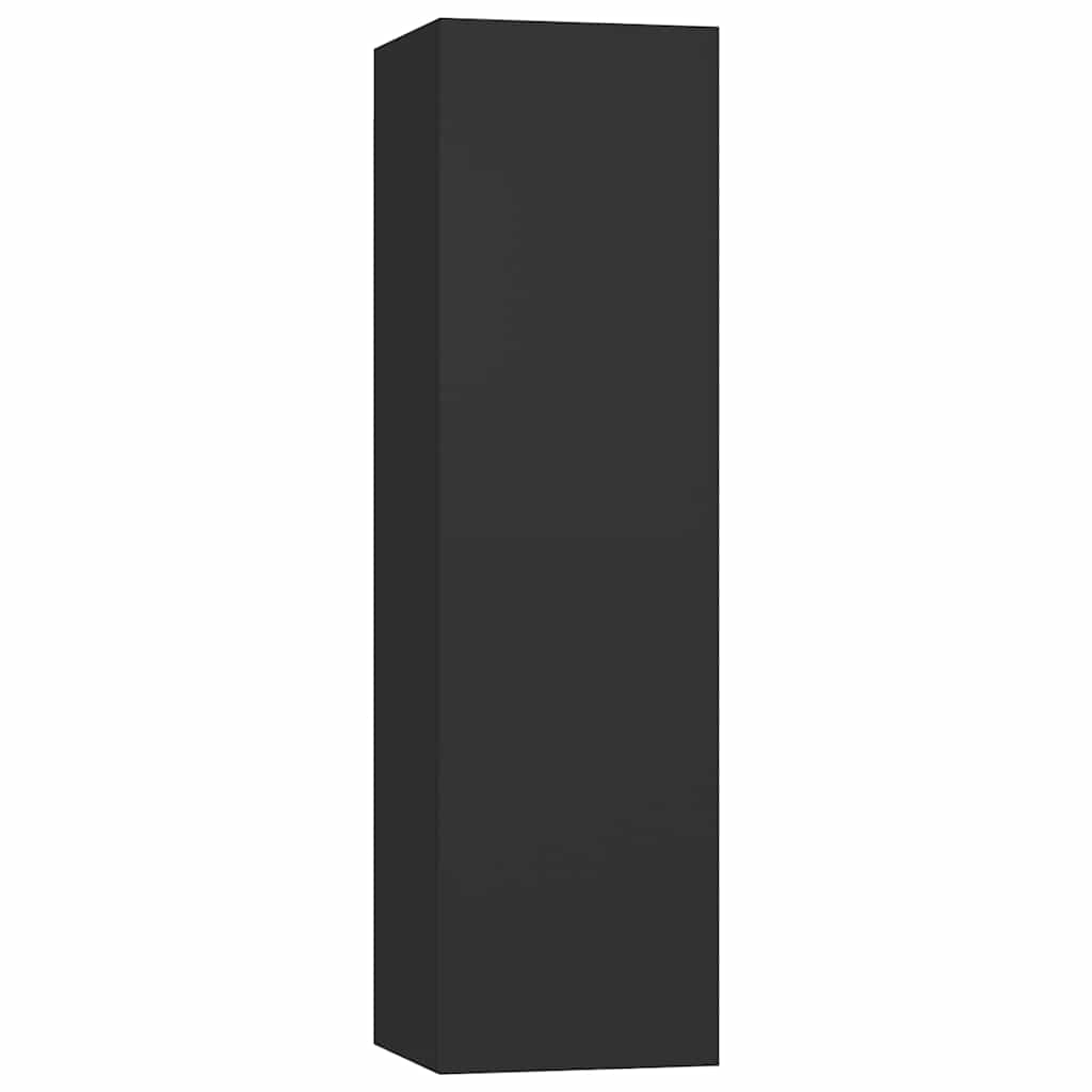3-tlg. TV-Schrank-Set Schwarz Holzwerkstoff