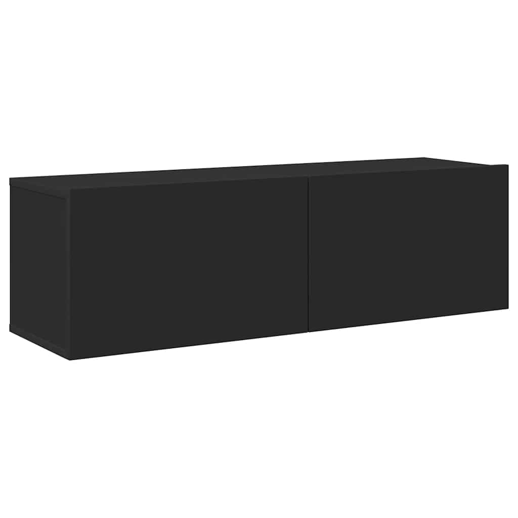 4-tlg. TV-Schrank-Set Schwarz Holzwerkstoff