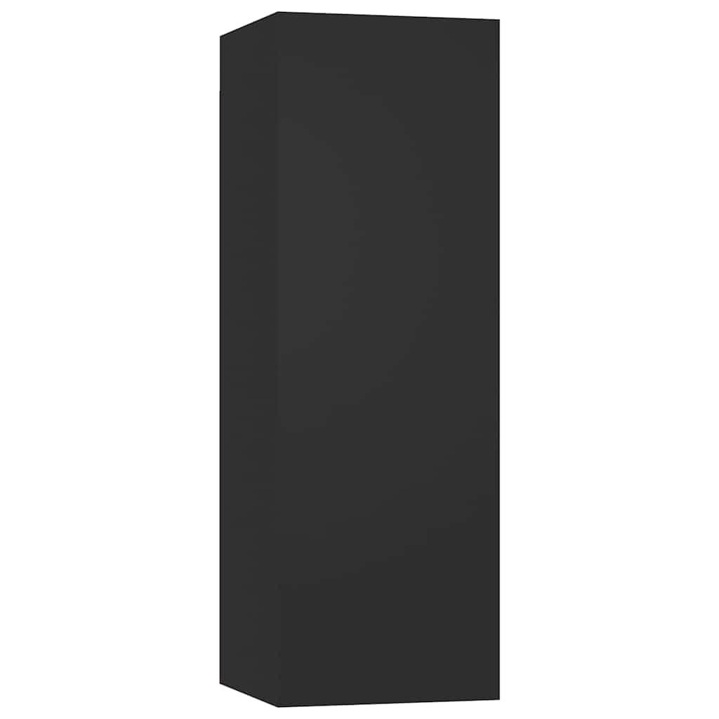 8-tlg. TV-Schrank-Set Schwarz Holzwerkstoff