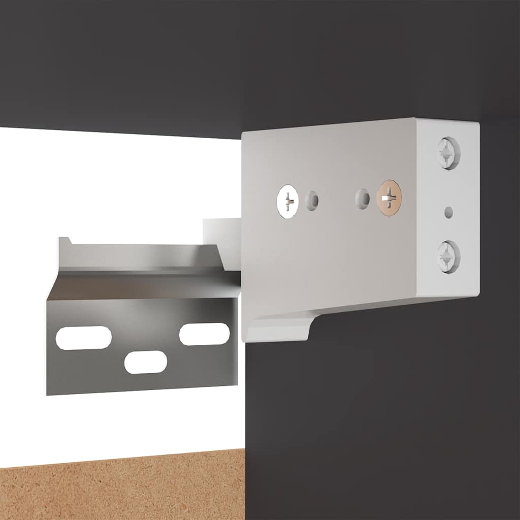 6-tlg. TV-Schrank-Set Grau Holzwerkstoff